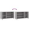 vidaXL Armoire &agrave; chaussures Sonoma gris 102x36x60 cm Bois d'ing&eacute;nierie