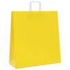 vidaXL Sacs en papier 50 pcs avec poignées jaune 45x17x48 cm