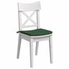 vidaXL Coussins de si&egrave;ge 4 pcs Vert fonc&eacute; 40 x 40 x 3 cm