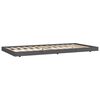 vidaXL Cadre de lit sans matelas gris 100x200 cm bois massif de pin