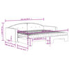 vidaXL Lit de jour avec gigogne et matelas noir 90x190 cm velours