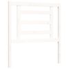 vidaXL Cadre de lit sans matelas blanc bois de pin massif
