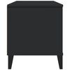 vidaXL Meuble TV VIKEN noir bois d'ing&eacute;nierie