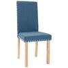 vidaXL Chaises &agrave; manger lot de 2 bleu tissu