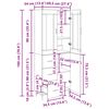 vidaXL Haut Armoire 2 pcs Ch&ecirc;ne artisanal Bois d'ing&eacute;nierie