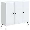 vidaXL Buffet Blanc 89 x 34,5 x 80 cm Bois d'ing&eacute;nierie