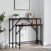 vidaXL Tables console 2 pcs ch&ecirc;ne marron bois d'ing&eacute;nierie