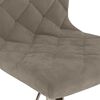vidaXL Chaises pivotantes &agrave; manger lot de 2 Gris clair Velours
