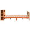 vidaXL Cadre de lit sans matelas cire marron 150x200cm bois pin massif
