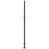 vidaXL Portail de jardin noir 100x200 cm en acier avec croix