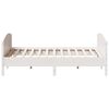 vidaXL Cadre de lit sans matelas blanc 180x200 cm bois massif de pin