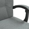 vidaXL Fauteuil inclinable de bureau Gris fonc&eacute; Tissu