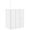 vidaXL &Eacute;cran de bain D&eacute;poli 120 x 70 x 137 cm Aluminium