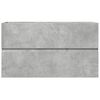 vidaXL Armoire d'&eacute;vier Gris b&eacute;ton 90x38,5x45 cm Agglom&eacute;r&eacute;