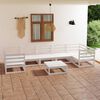 vidaXL Salon de jardin 8 pcs Bois de pin massif