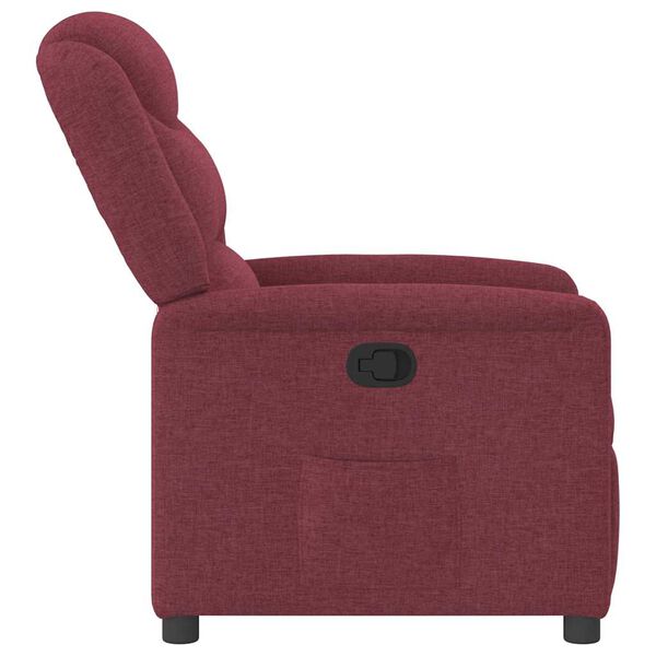vidaXL Fauteuil inclinable Rouge bordeaux Tissu