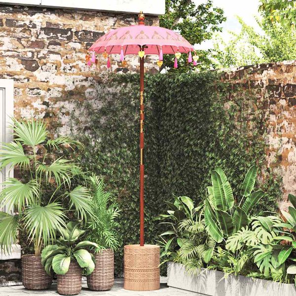 vidaXL Parasol balinais Rose 95 x 95 x 260 cm