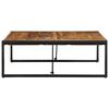 vidaXL Table basse 100x100x35 cm bois de manguier massif brut
