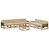 vidaXL Ensemble de canap&eacute;s d'ext&eacute;rieur 8 pcs Naturel et Beige