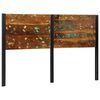 vidaXL T&ecirc;te de lit 160 cm bois massif r&eacute;cup&eacute;r&eacute; et fer