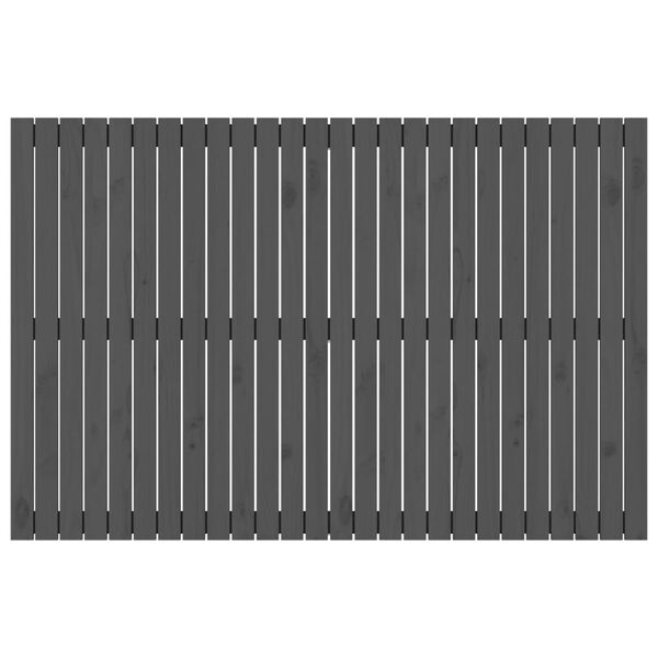 vidaXL T&ecirc;te de lit murale Gris 166x3x110 cm Bois massif de pin