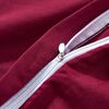 vidaXL Jeu de housse de couette bordeaux 155x220/80x80 cm