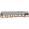 vidaXL Ensemble de canap&eacute;s d'ext&eacute;rieur 6 pc Naturel et gris clair