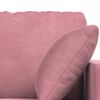 vidaXL Canap&eacute; 2 pcs Rose 138 x 78 x 80 cm Velours