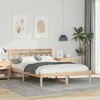 vidaXL Cadre de lit Marron 120 x 190 cm Pin massif