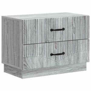 vidaXL Cabinet de chevet Sonoma gris 62 x 34,5 x 44,5 cm
