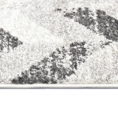 vidaXL Tapis Gris et blanc 120x170 cm PP