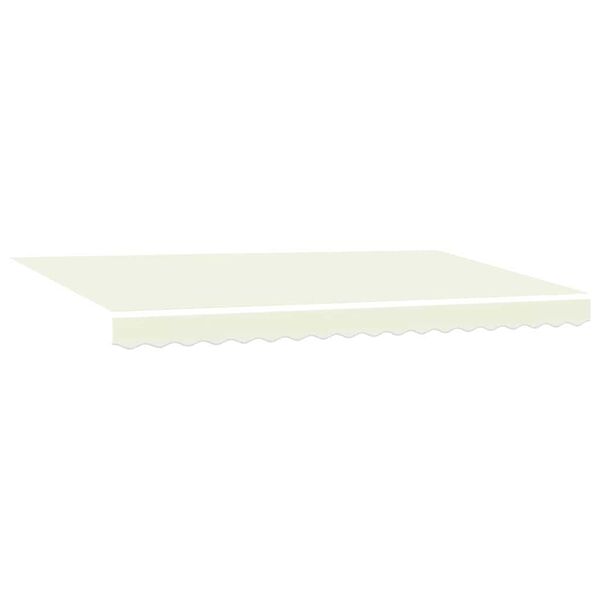 vidaXL Auvent R&eacute;tractable Cr&egrave;me 400 x 200 cm Polyester et m&eacute;tal