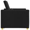 vidaXL Canap&eacute;-lit escamotable simple Noir 90 x 165 x 87 cm tissu