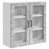 vidaXL Cabinet en verre mural LUCCA Gris b&eacute;ton 80 x 31 x 80 cm