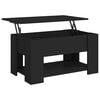 vidaXL Table basse noir 79x49x41 cm bois d'ing&eacute;nierie