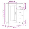 vidaXL Buffet sonoma gris 69,5x34x90 cm bois d'ing&eacute;nierie