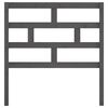 vidaXL T&ecirc;te de lit Gris 106x4x100 cm Bois massif de pin
