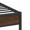 vidaXL Cadre de lit sans matelas ch&ecirc;ne marron 90x190cm bois ing&eacute;nierie