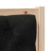 vidaXL T&ecirc;te de lit Autre Marron et noir 90 cm Bois massif en pin