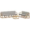 vidaXL Ensemble de canap&eacute;s d'ext&eacute;rieur 8 pc Blanc et gris clair