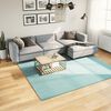 vidaXL Tapis OVIEDO &agrave; poils courts vert 240x240 cm