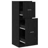 vidaXL Cabinet de Pharmacie Ch&ecirc;ne noir 40 x 41 x 118 cm