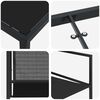 vidaXL Ensemble de salle &agrave; manger pour jardin 5 pcs Noir
