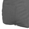 vidaXL Coussin de Dos Gris fonc&eacute; 45 x 20 x 35 cm tissu