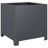 vidaXL Jardini&egrave;re anthracite 40x40x40 cm acier