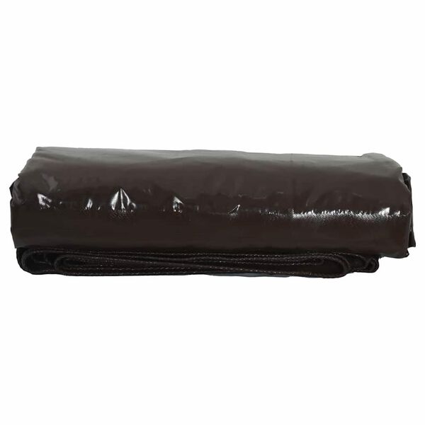 vidaXL B&acirc;che 650g / m&sup2; Marron 1,5 x 10 m Toile avec rev&ecirc;tement en PVC