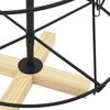 vidaXL Arbre en c&ocirc;ne de No&euml;l avec support Noir 90 cm Acier