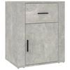 vidaXL Table de chevet Gris b&eacute;ton 50x36x60 cm Bois d'ing&eacute;nierie