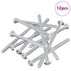vidaXL Vis 12 pcs Argent&eacute; M6 x 100 mm Acier