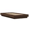 vidaXL Cadre de lit avec lumi&egrave;res LED sans matelas 75x190 cm